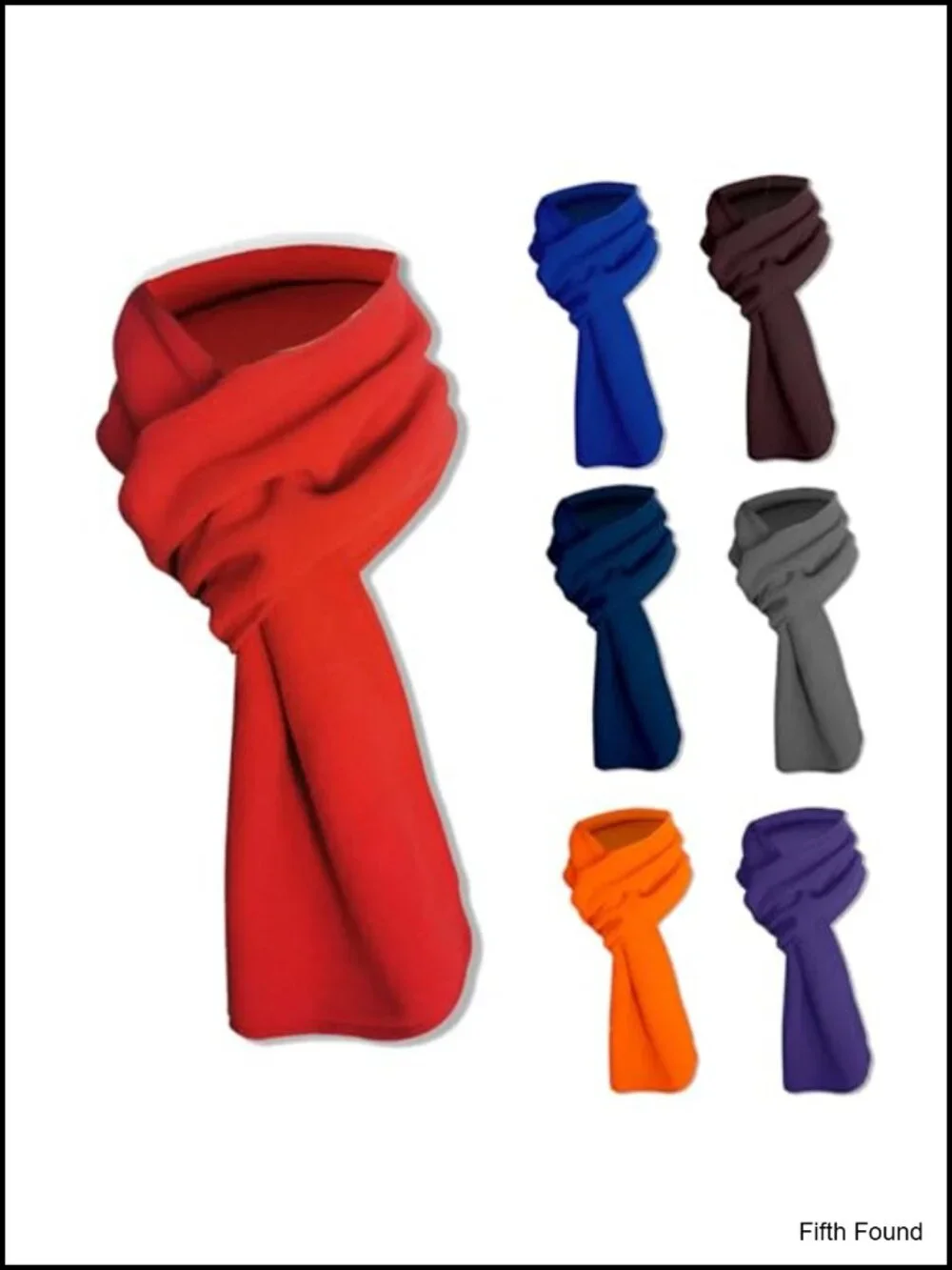 Fleece Scarf Soft Lightweight Solid Winter Wrap for Women Men